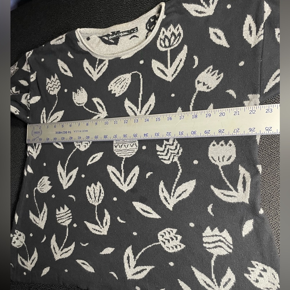 Gudrun Sjoden black / grey Violin Jumper 100% Cotton Tulip Festival Boho sz S - Picture 14 of 14